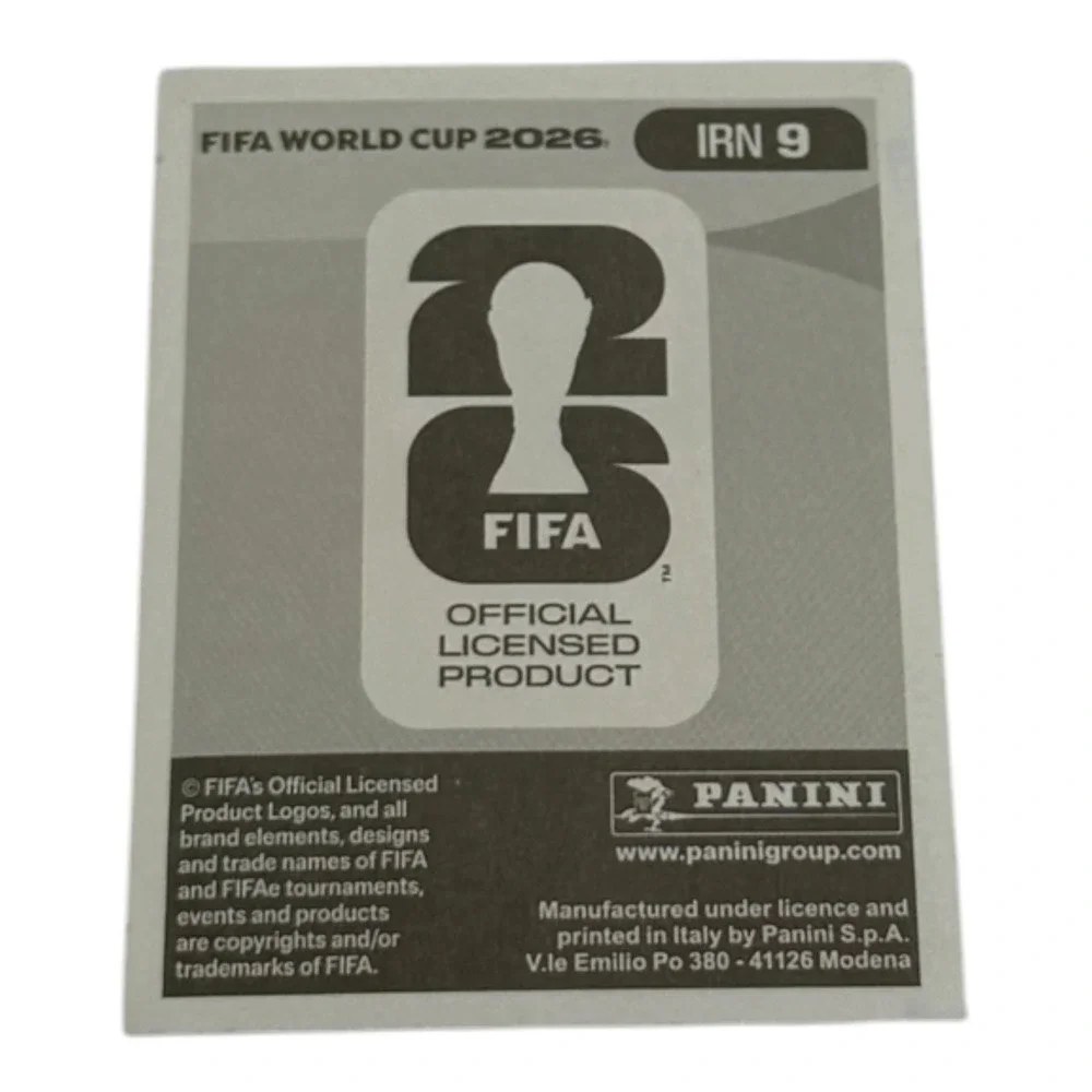Panini FIFA World Cup 2026 Sadegh Moharrami Iran IRN 9 Trading Card Sticker